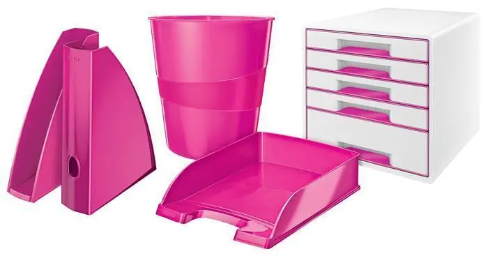 Odkladač "Wow", růžová, plast, LEITZ OFERTA office vše pro kancelář Aktuální