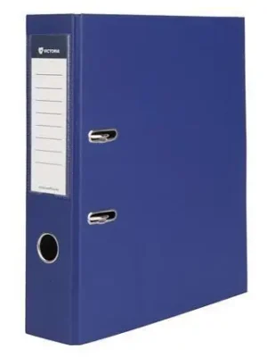 Finální Výprodej Pákový pořadač "Basic", tmavě modrá, 75 mm, A4, PP/karton, VICTORIA OFERTA office vše pro kancelář