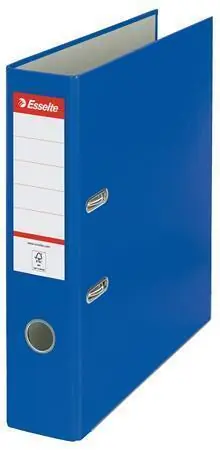 Výprodej Pákový pořadač "Economy", ochranné spodní kování, modrá, 75 mm, A4, PP/karton, ESSELTE OFERTA office vše pro kancelář