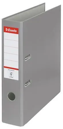 Pákový pořadač "Economy", ochranné spodní kování, šedá, 75 mm, A4, PP/karton, ESSELTE OFERTA office vše pro kancelář Tovární Cena
