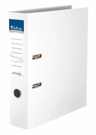 Pákový pořadač "Basic", bílý, 75 mm, A4, PP/karton, VICTORIA OFERTA office vše pro kancelář Horká Nabídka