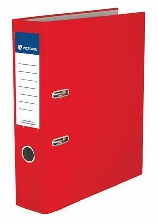 Top Prodej Pákový pořadač "Basic", červený, 75 mm, A4, s ochranným spodním kováním, PP/karton, VICTORIA OFERTA office vše pro kancelář