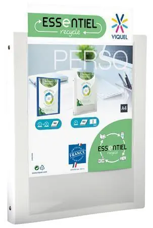 Pořadač "PropyGlass Perso", bílá, 4 kroužky, 25 mm, A4, PP, VIQUEL 060314-08 OFERTA office vše pro kancelář Ověřený