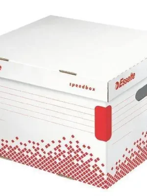 Vysoce Kvalitní Rychle-složitelný archivační kontejner s víkem "Speedbox", vel. M, bílá, ESSELTE OFERTA office vše pro kancelář