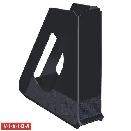 Stojan na časopisy "Europost", Vivida černá, 68 mm, plast, ESSELTE OFERTA office vše pro kancelář Akční Nabídka