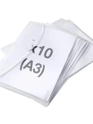 Nejprodávanější Spisové desky s drukem "Eco", transparentní, A3, PP, 10 ks/balení, RAPESCO 1817 OFERTA office vše pro kancelář