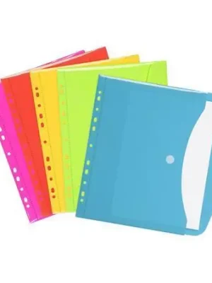 Spisové desky s drukem "Happy Fluo", mix barev, A4, PP, s děrováním, VIQUEL 151731-08 OFERTA office vše pro kancelář Kup Teď