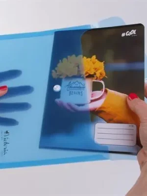 Aktuální Spisové desky s drukem, modrá, A5, PP, VICTORIA OFERTA office vše pro kancelář