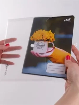 Spisové desky s drukem, transparentní, A5, PP, VICTORIA OFERTA office vše pro kancelář Nová Kolekce
