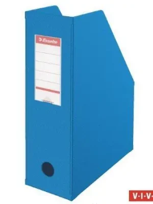 Stojan na časopisy, skládací, Vivida modrá,100 mm, PVC/karton, ESSELTE OFERTA office vše pro kancelář Pouze Dnes