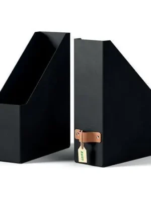 Stojan na časopisy "Puro", černá, 100 mm, karton, 2 ks/balení, LEITZ 24710095 OFERTA office vše pro kancelář Cenový Hit
