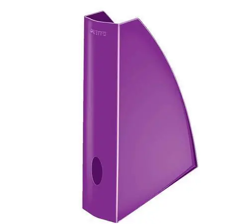 Nejprodávanější Stojan na časopisy "Wow", metalická fialová, 60 mm, plast, LEITZ OFERTA office vše pro kancelář