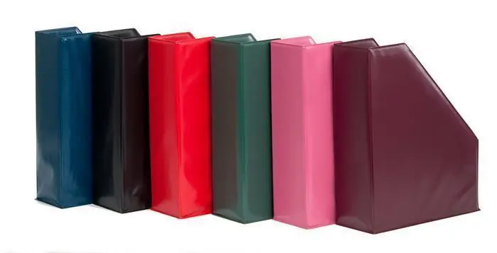Stojan na časopisy, červený, PVC, 95 mm, VICTORIA OFERTA office vše pro kancelář Nejlepší Cena