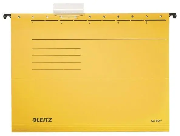 Závěsné desky "ALPHA®" typu V, žlutá, A4, karton, LEITZ OFERTA office vše pro kancelář Výhodná Nabídka
