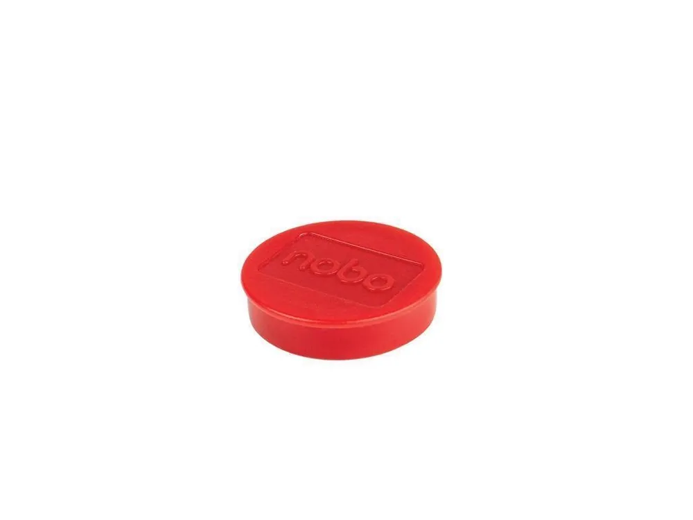 1915314 Magnety, červená, 38 mm, 10 ks NOBO - Toppapír Akce