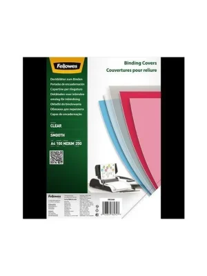 Akce Desky do kroužkové vazby, transparentní, A4, 250 mikronů, PET, FELLOWES 5384801 - Toppapír