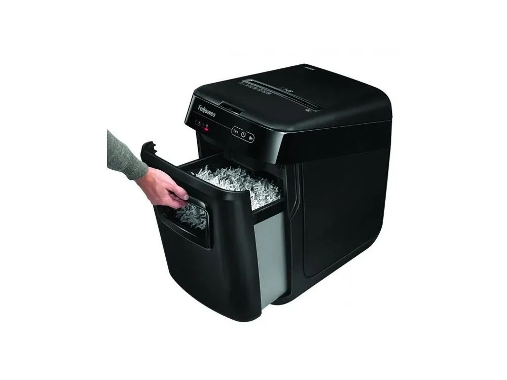 Skartovač Fellowes AutoMax 200 C, černý, 10 listů - Toppapír Výhodná Nabídka