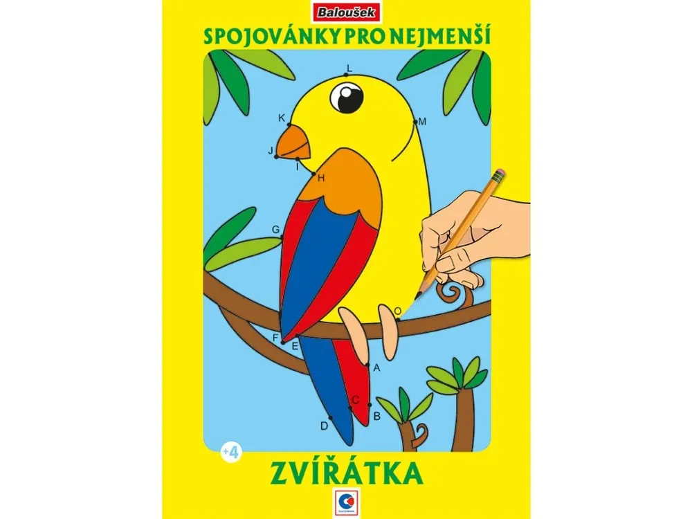Omalovánka - A4 - Spojovánky pro nejmenší - Zvířátka - Toppapír Přímo Od Výrobce