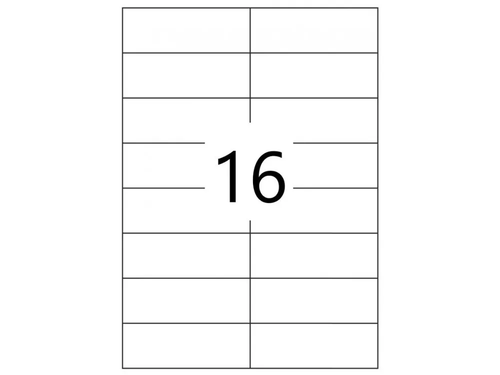 Samolepící etikety 105x37mm, 100 listů, A4 - Toppapír Novinka