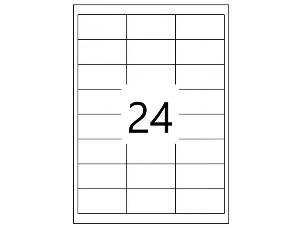 Finální Výprodej Samolepící etikety 66x33,8mm, 100 listů, A4 - Toppapír