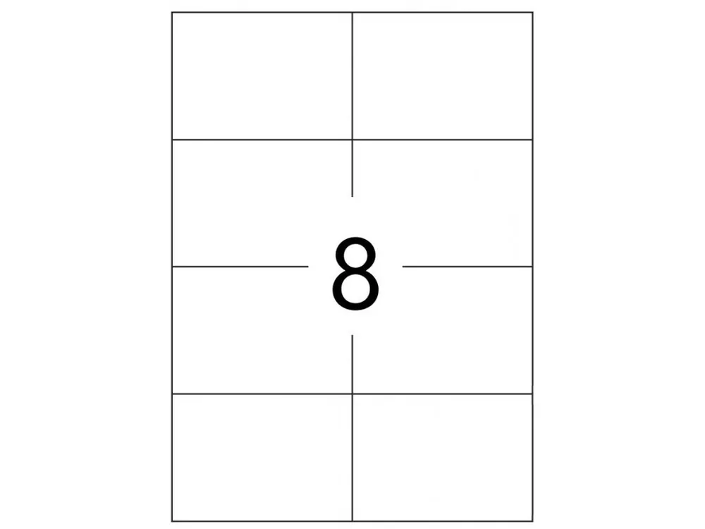 Samolepící etikety 105x74mm, 100 listů, A4 - Toppapír Cenový Hit