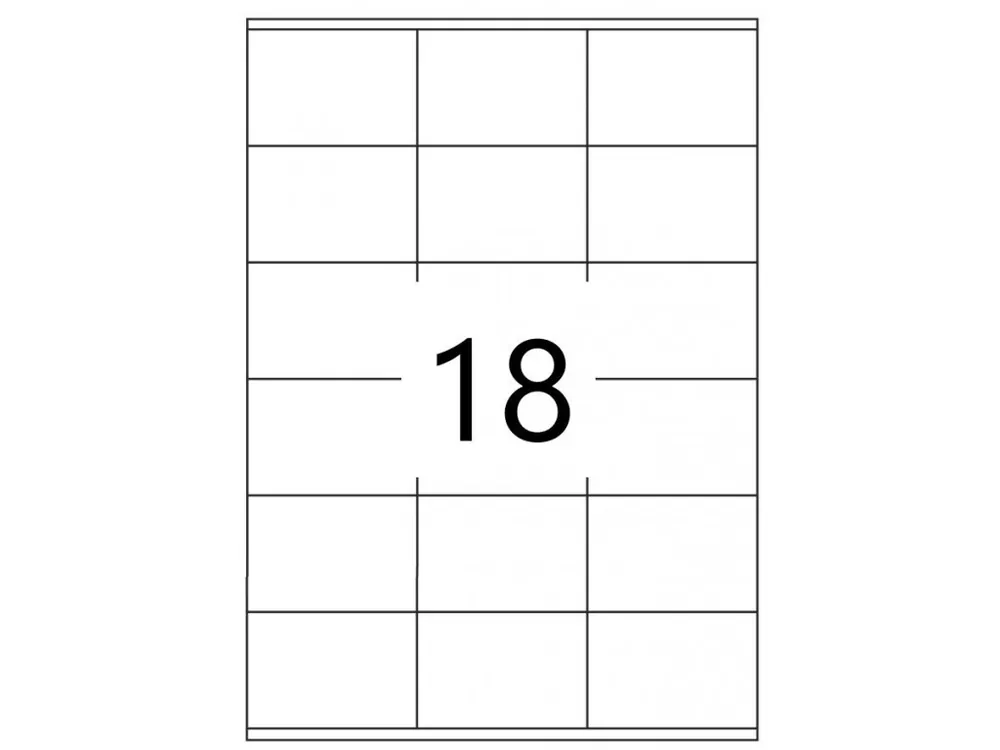 Samolepící etikety 70x48mm, 100 listů, A4 - Toppapír Novinka