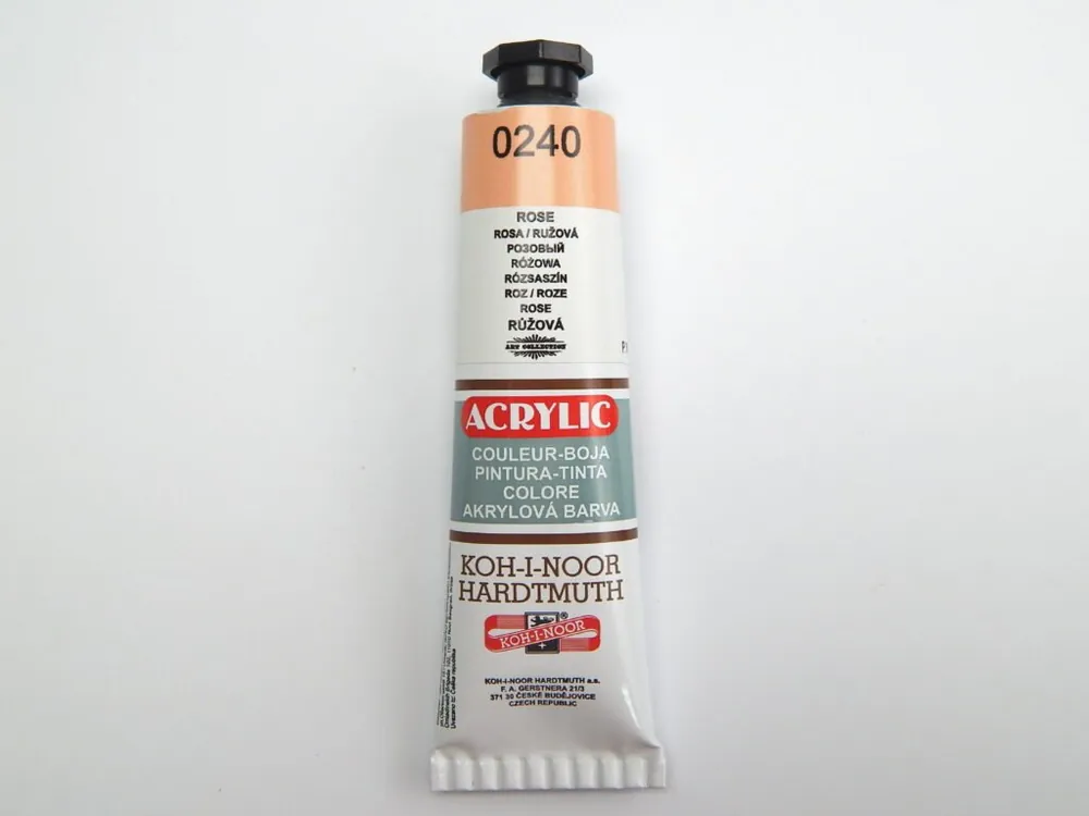 Akrylová barva 162729 / 0240 růžová 40ml - Toppapír Odeslání Ihned