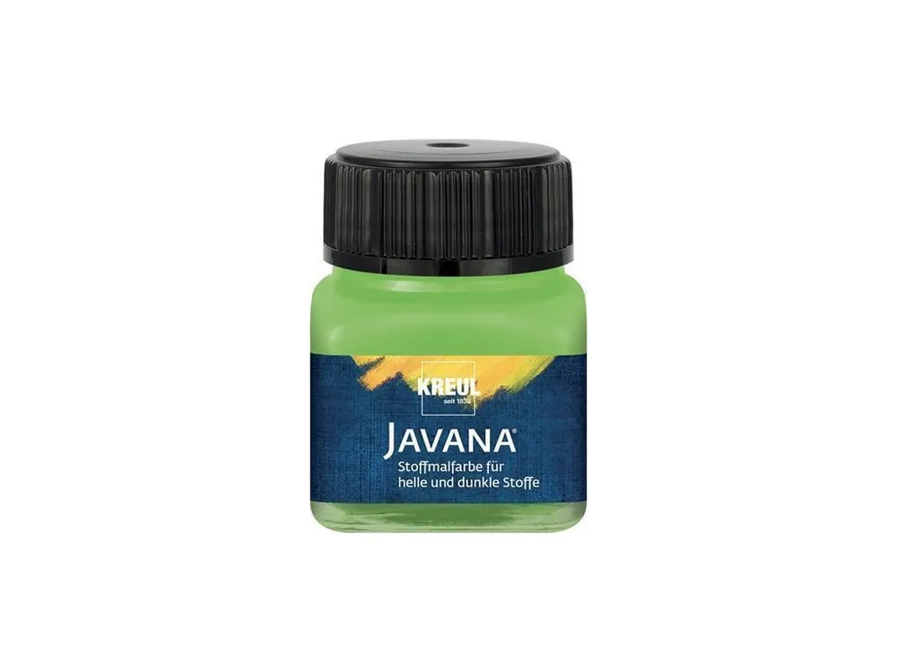 Barva na světlý a tmavý textil, listová zelená, 20 ml, JAVANA, KREUL - Toppapír Finální Výprodej