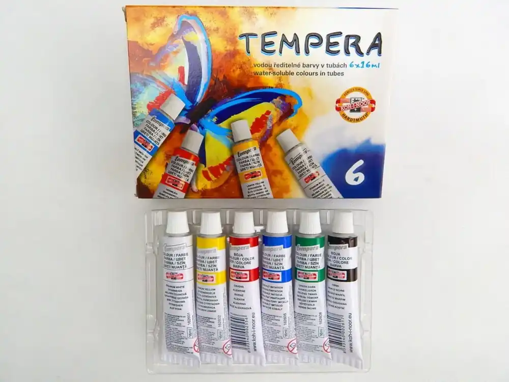 Temperové barvy 162547/6, 16ml, Motýl, 6ks - Toppapír Koupit Online