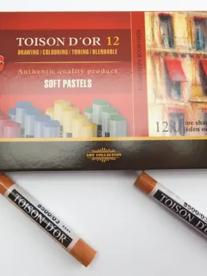 Akce Křídy 8500/3 prašné TOISON D‘OR, okr tmavý, 12ks - Toppapír