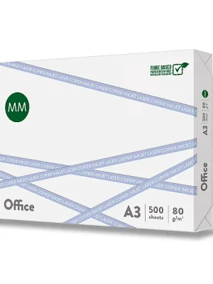 Značkový MM Flow Office - xerografický papír - A3, 80 g, 500 listů