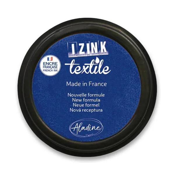 Aladine Izink Textile - razítkovací polštářek - tmavě modrá Výprodej