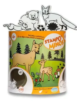 Aladine Stampo Minos - razítka - 28 ks, Lesní zvířátka Cenová Bomba
