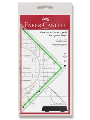 Autentický Faber-Castell TEKA - multifunkční trojúhelník s úchytem