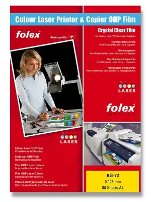 Akční Nabídka Folex BG-72 - čirá fólie - A4, 50 listů