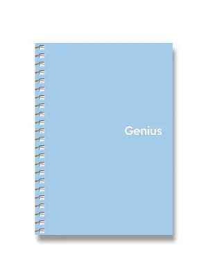 Akce Shkolyaryk Genius - kroužkový blok - A6, 80 listů, čtverečkovaný, mix barev