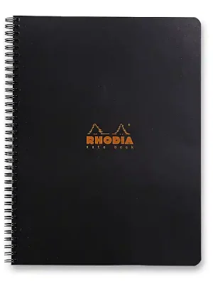 Akční Nabídka Rhodia Classic - kroužkový blok - A4+, 80 l., čtverečkovaný, černý