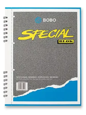 Autentický Bobo blok Speciál - kroužkový blok - A5, 50 l., čistý