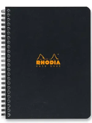 Akce Rhodia Classic - kroužkový blok - A5+, 80 l., linkovaný, černý