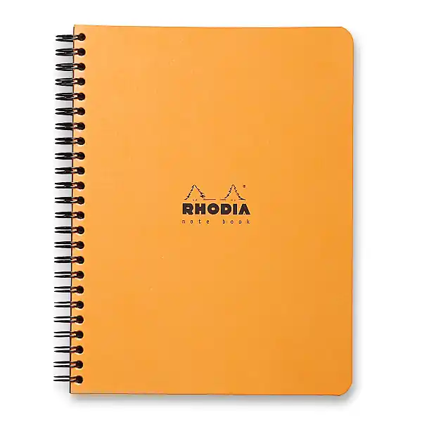 Rhodia Classic - kroužkový blok - A5+, 80 l., čtverečkovaný, oranžový Speciální Cena