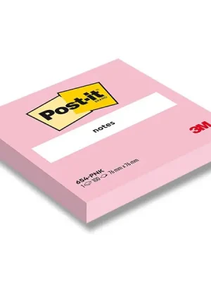 3M Post-it 654NP- samolepicí bloček - 76 x 76 mm, 100 l., růžový Tovární Cena