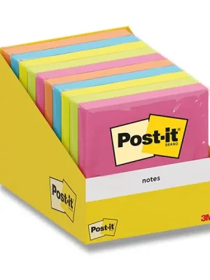 3M Post-it 6820 - samolepicí bloček - 76 x 76 mm, 10 x 100 l., mix barev Omezená Nabídka