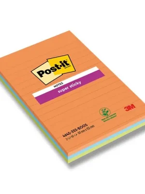 3M Post-it 660 Super Sticky - silně lepicí bloček - 101×152 mm, 3 x 45 l., Boost Aktuální