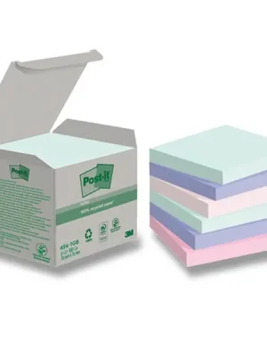 3M Post-it Natur - samolepicí recyklované bločky - 76 x 76 mm, 6 x 100 listů Bezpečná Platba