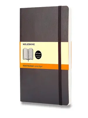 Akční Nabídka Moleskine - zápisník v měkkých deskách - vel. L, 13 × 21 cm, linkovaný, černý