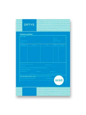 Aktuální Optys - cestovní příkaz - A4