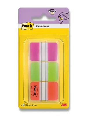 3M Post-it 686-PGO - supersilné záložky - 25×38 mm, 3x22 ks, fluo Hit Sezóny