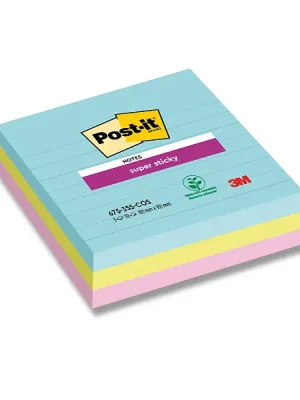 Akční Nabídka 3M Post-it 675 Super Sticky - silně lepicí bloček - 101 x 101 mm, 3 x 70 l., Miami