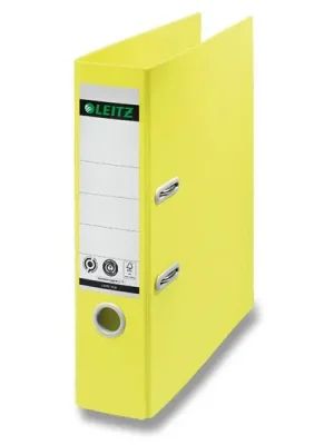 Autentický Leitz Recycle - pákový pořadač 180° - 80 mm, žlutý