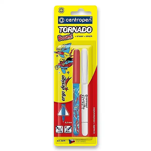 Nejprodávanější Centropen Tornado Boom 2675 - roller + zmizík - mix barev
